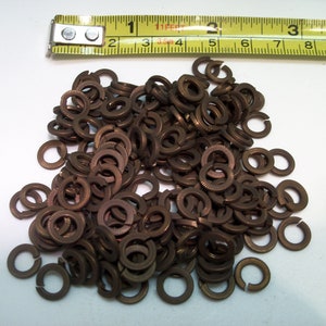 Silicon Bronze Lock Washer #10. NEW. VINTAGE 1950&#39;s. Made in the USA. Quantity of 50