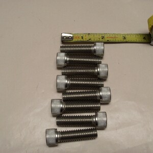 7/16-14 X 1-1/2&quot; 18-8 Socket Head Screw. New. Quantity of 8
