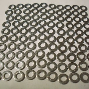 Flat Washer #10 316 Stainless Steel .375 OD MARINE GRADE. New. Quantity of 100.