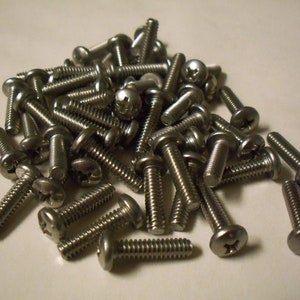 Pan Head 316 Stainless Machine Screw #10-24 x 3/4&quot;. Phillips. MARINE GRADE. New Quantity of 25