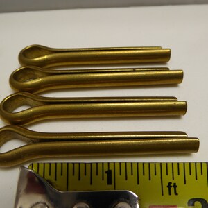 5/16&quot; x 2&quot; Brass Cotter Pin NEW VINTAGE 1950&#39;s Made in the USA Quantity of 4