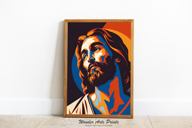 Jesus Art, Jesus Portrait Picture, Jesus Christ LDS Art, Christian Wall