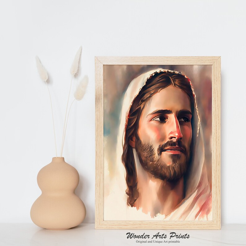 Jesus Watercolor Art Jesus Picture Christ Print Christian - Etsy