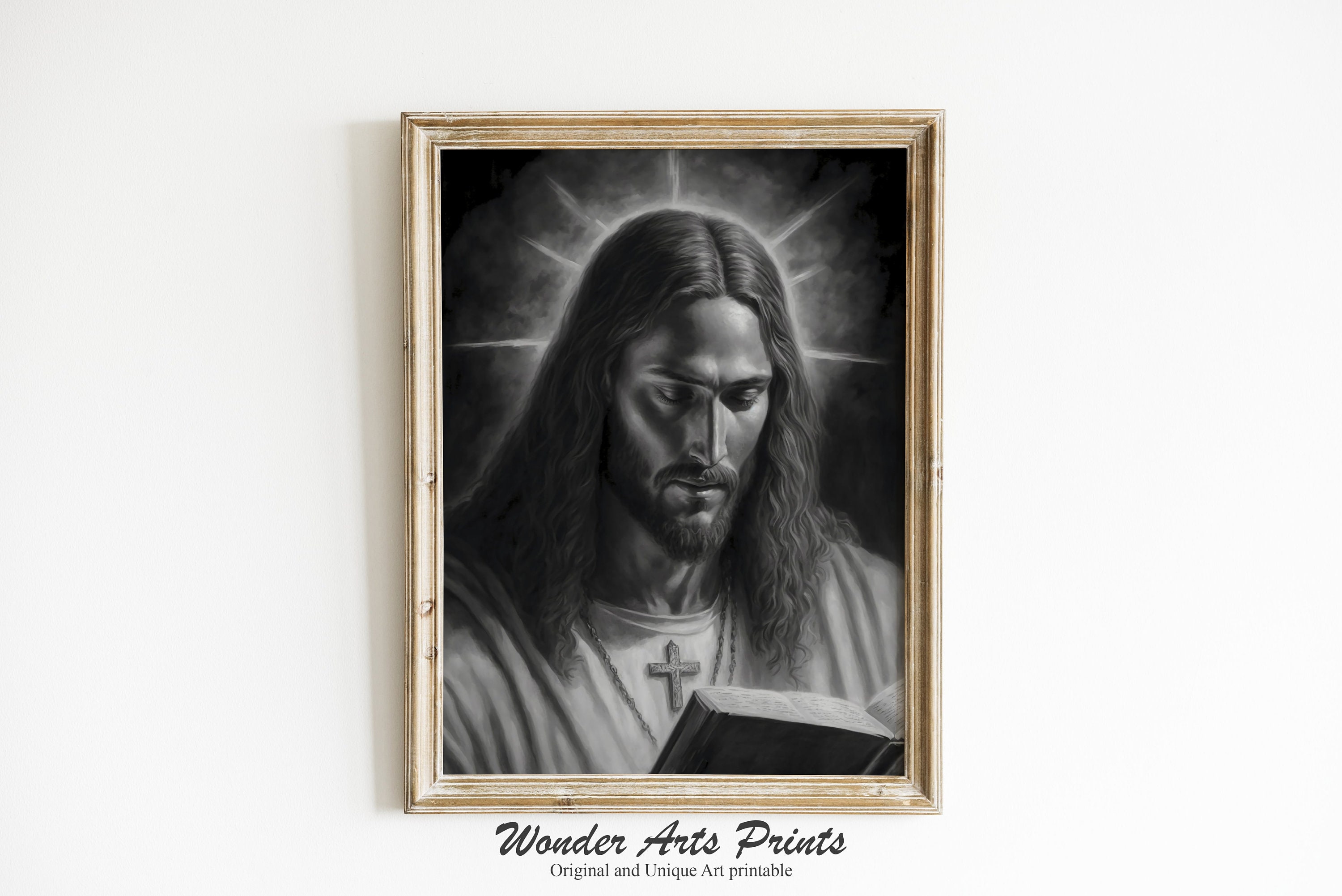 Jesus Drawing Portrait Jesus Picture Original Painting Home Etsy