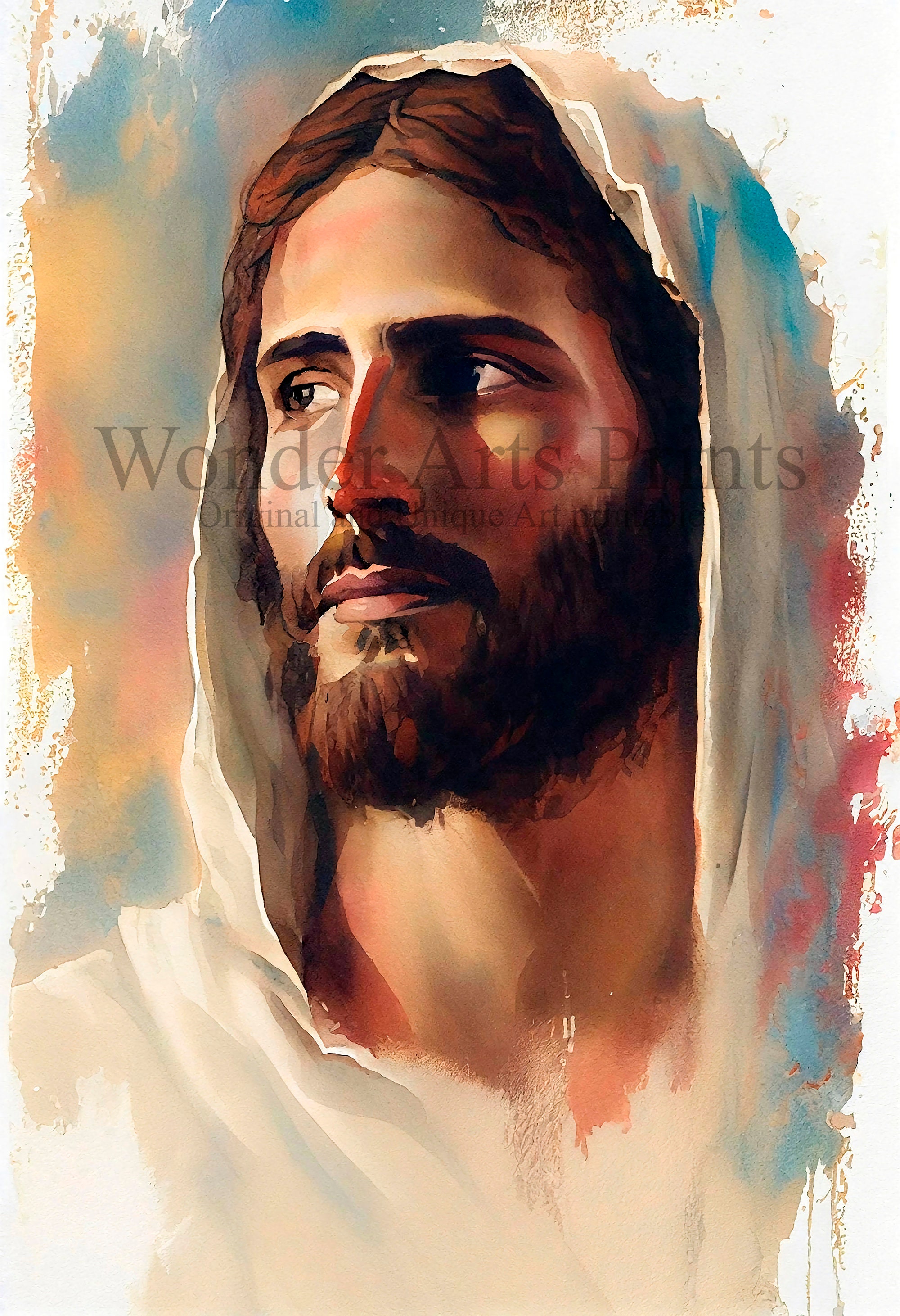Jesus Art Print, Jesus Portrait, Christ Print, Christian LDS Wall Art ...