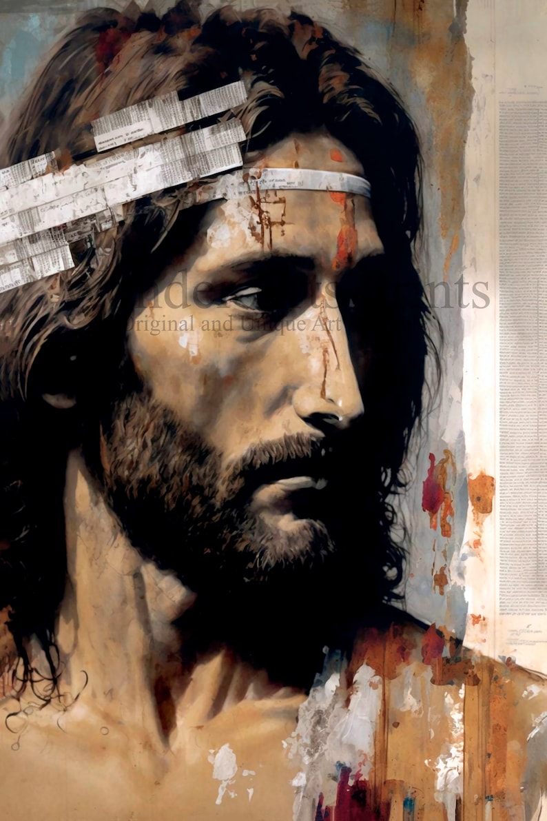 Jesus Painting, Jesus Art, Jesus Christ Picture, Jesus Wall Art, Christ