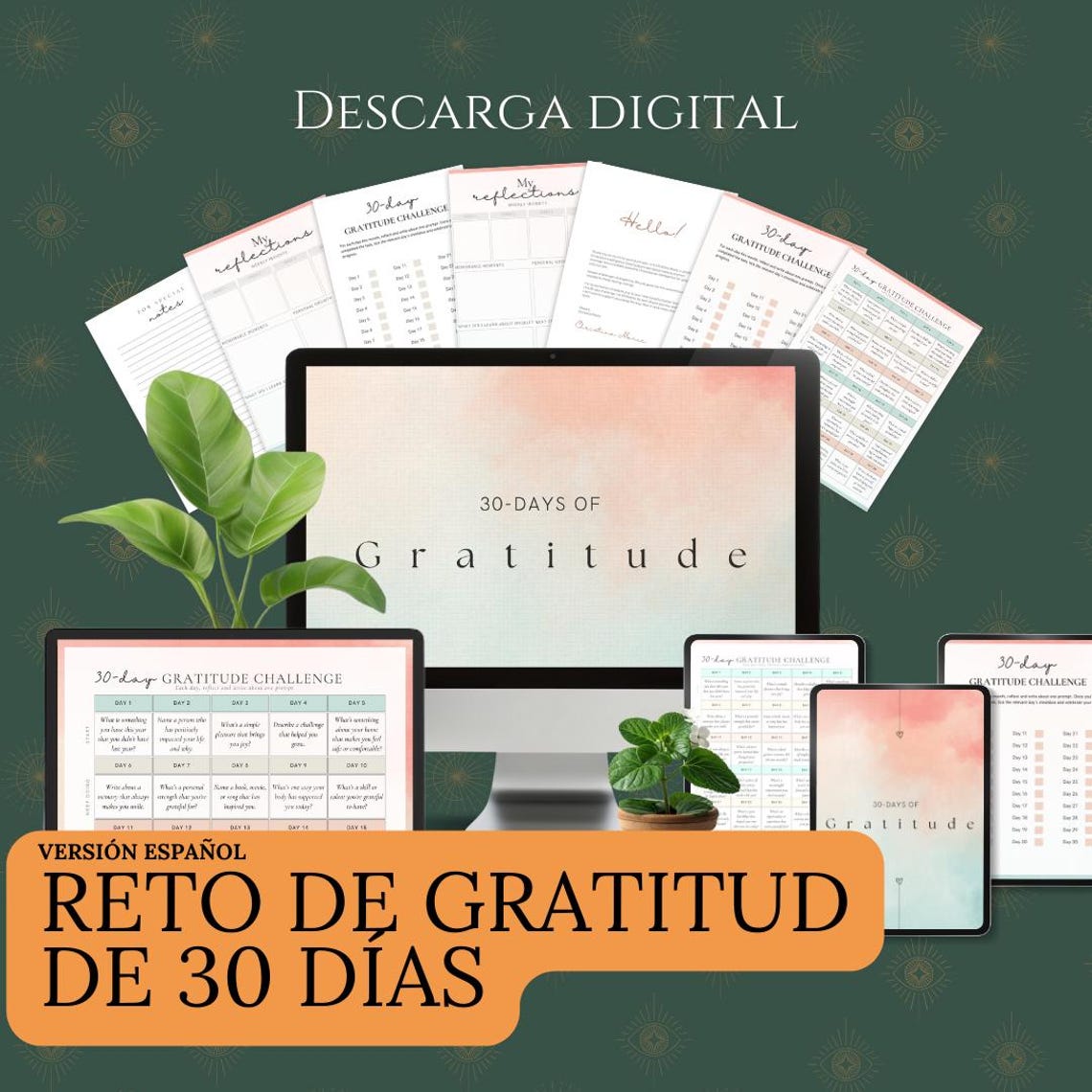 Reto De Gratitud De 30 Días | Diario Digital De Autorreflexión Y ...