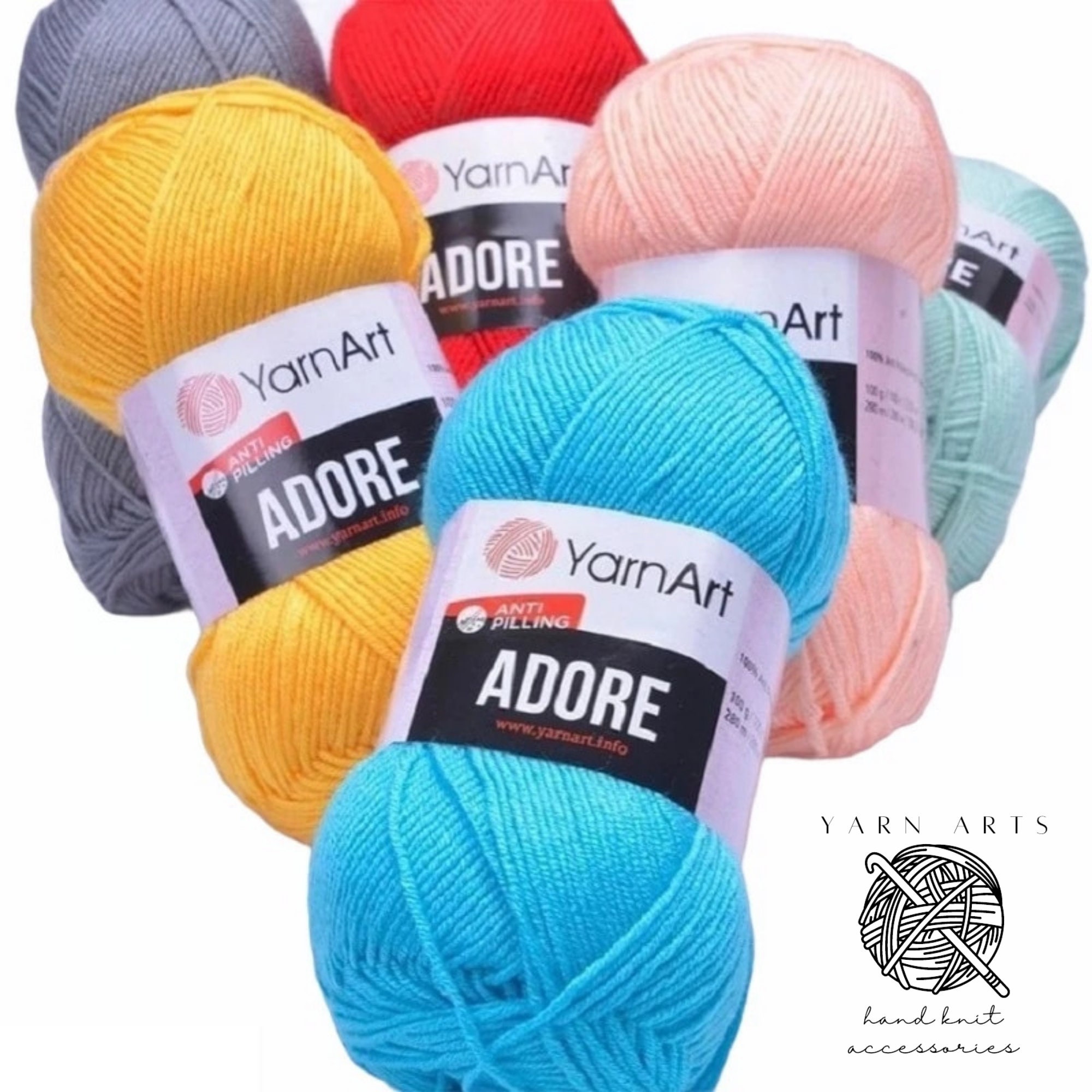 Premier Anti-pilling DK Colors Self-striping Yarn, Acrylic, Light