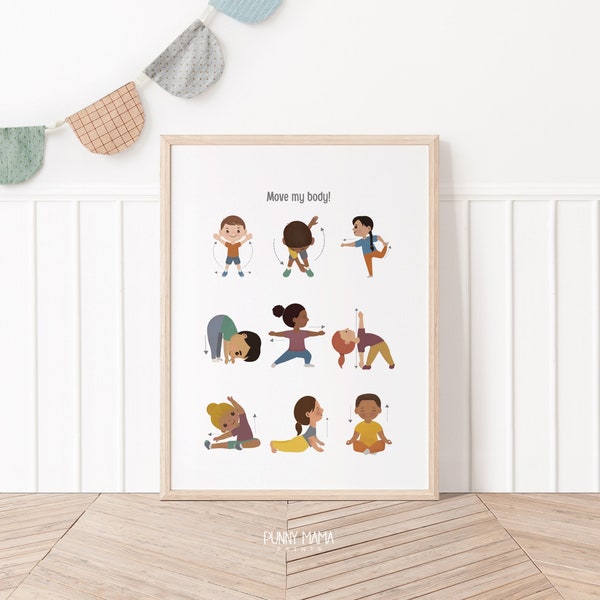 Printable Exercise Poster Etsy