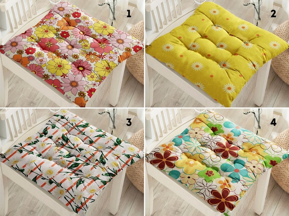 Vintage floral seat pads sale