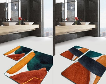 Tapis Anti-dérapant Lavable - Motif Chat Relax Avec Jus D'Orange - 50,8 X 80,9 Cm - Pour Salle De Bain, Cuisine, Entrée