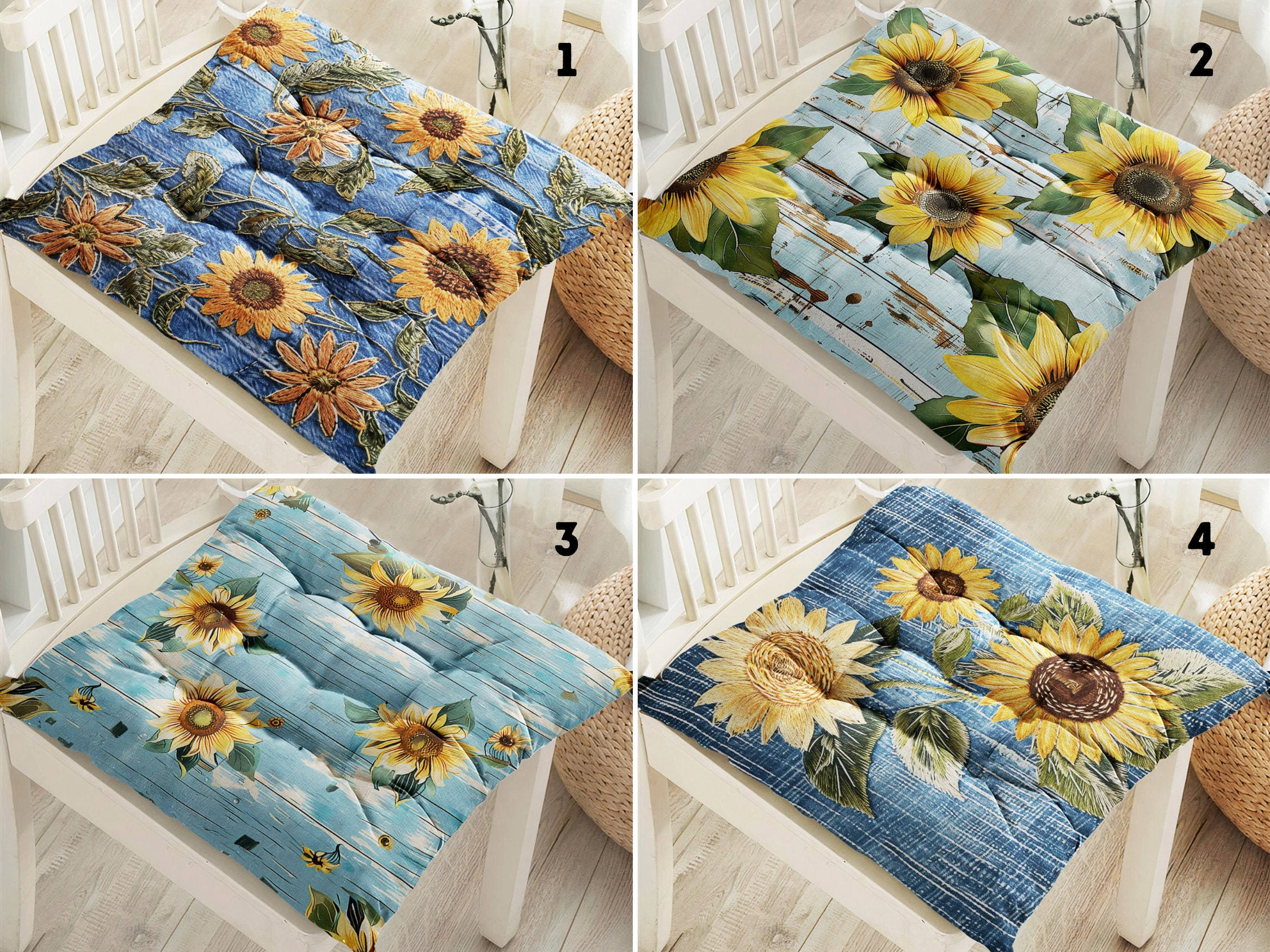 Floral Chair Pads