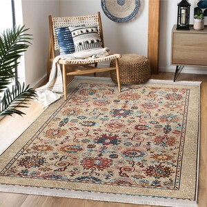 Patchwork Area Rug| Mexican Blanket Traditional Rug|tulip
