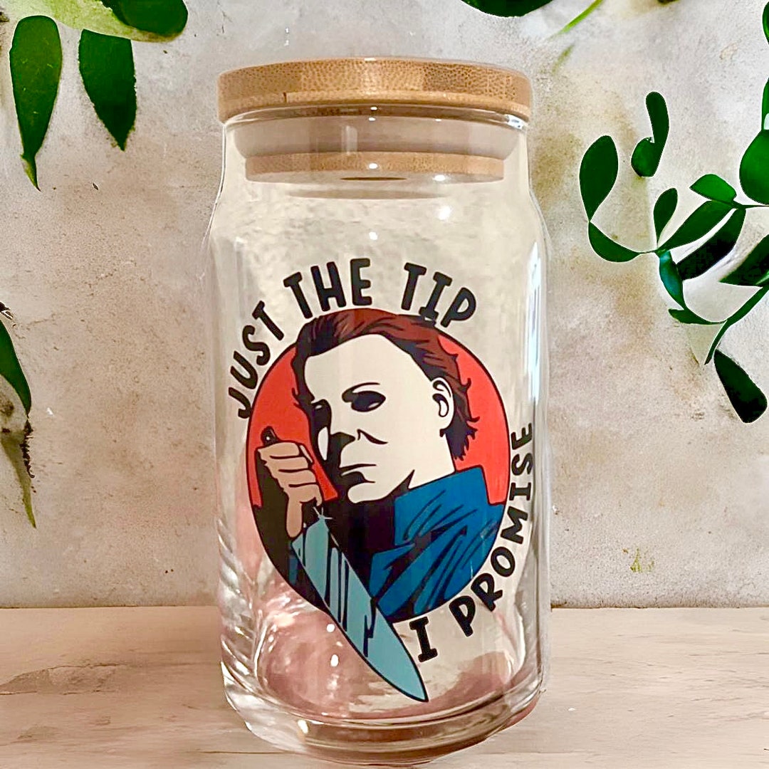 Michael Myers Cup Michael Myers Glass Cup Halloween Cup Etsy