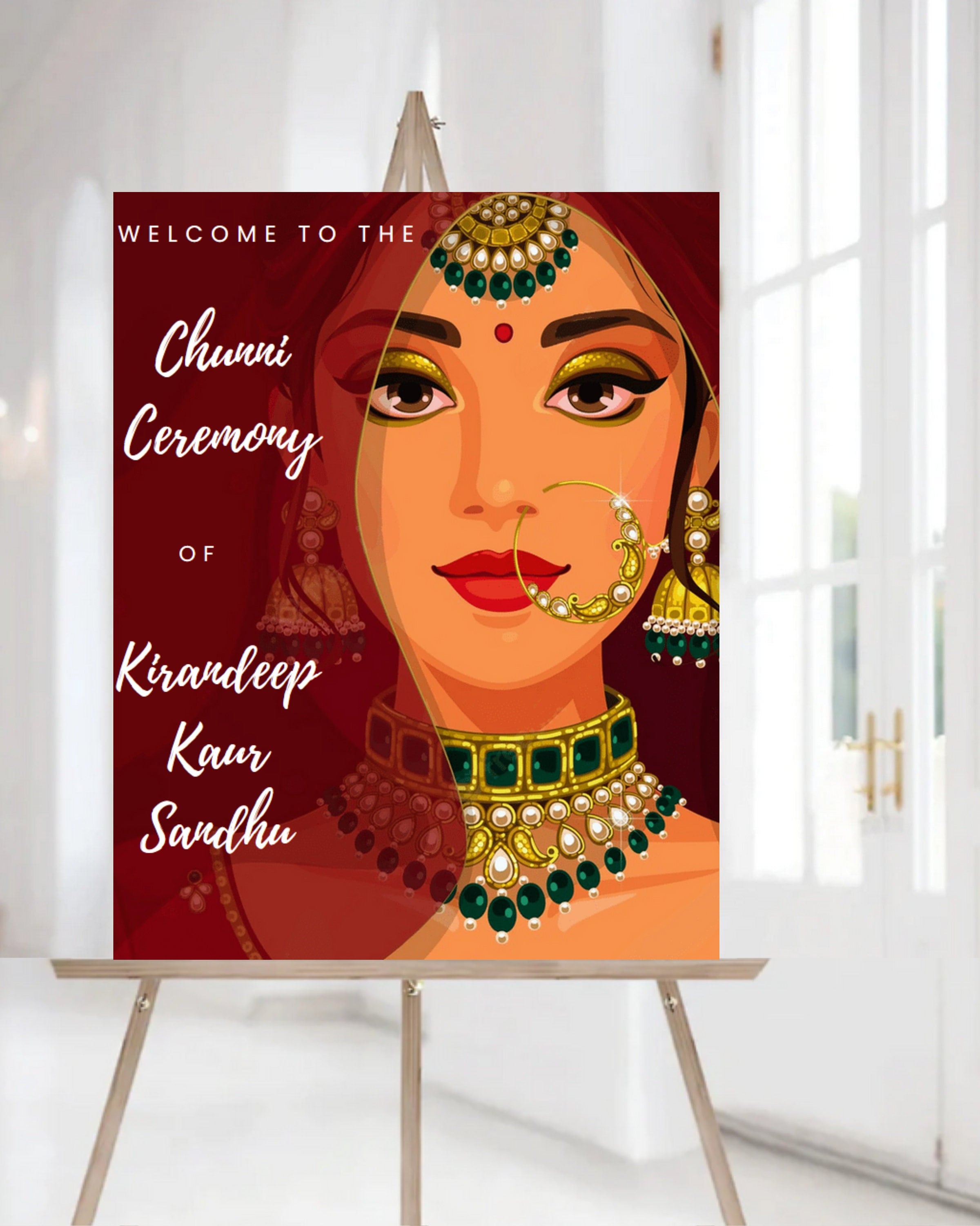 Chunni Signs Punjabi for Chunni Signages Wedding Etsy