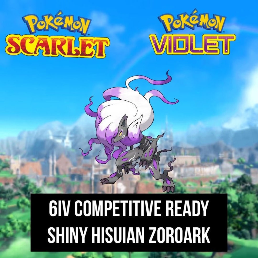 Shiny Hisuian Zoroark / 6IV / Ability Patch / Battle Ready Etsy