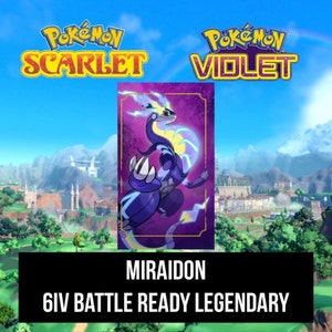 All 6IV Paradox Pokemon Shiny Untouched Koraidon Miraidon Pokemon Scarlet  Violet