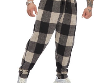 plaid nike joggers
