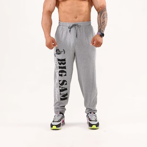 Men&#39;s Baggy Sweatpants with Pockets, Oldschool Gym Muscle Pants Gift For Bodybuilders