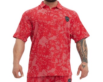 Men's Athletic Polo Shirt: Soft, Lightweight Cotton-Blend