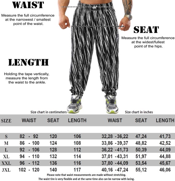 Men's Baggy Sweatpants With Zippered Pockets , Oldschool Gym Muscle Pants  Gift For Bodybuilders -  Portugal