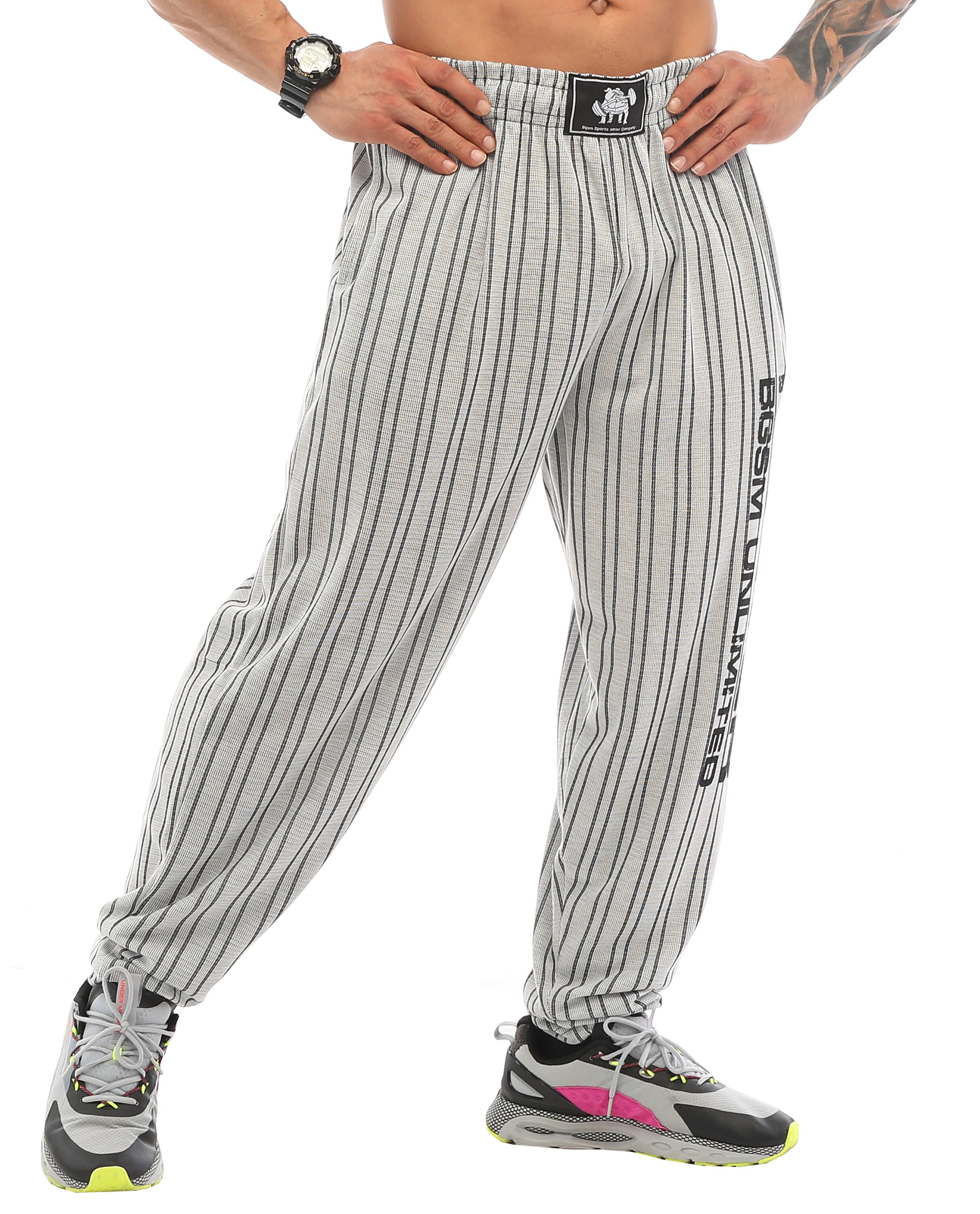 Men's Baggy Sweatpants With Pockets, Oldschool Loose Fit Gym Muscle ...