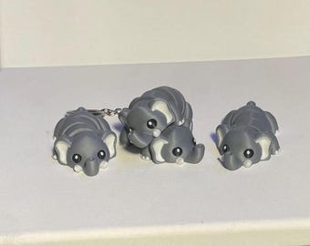 Flexi Elephant, bureauolifant speelgoed, olifant magneet, olifant sleutelhanger