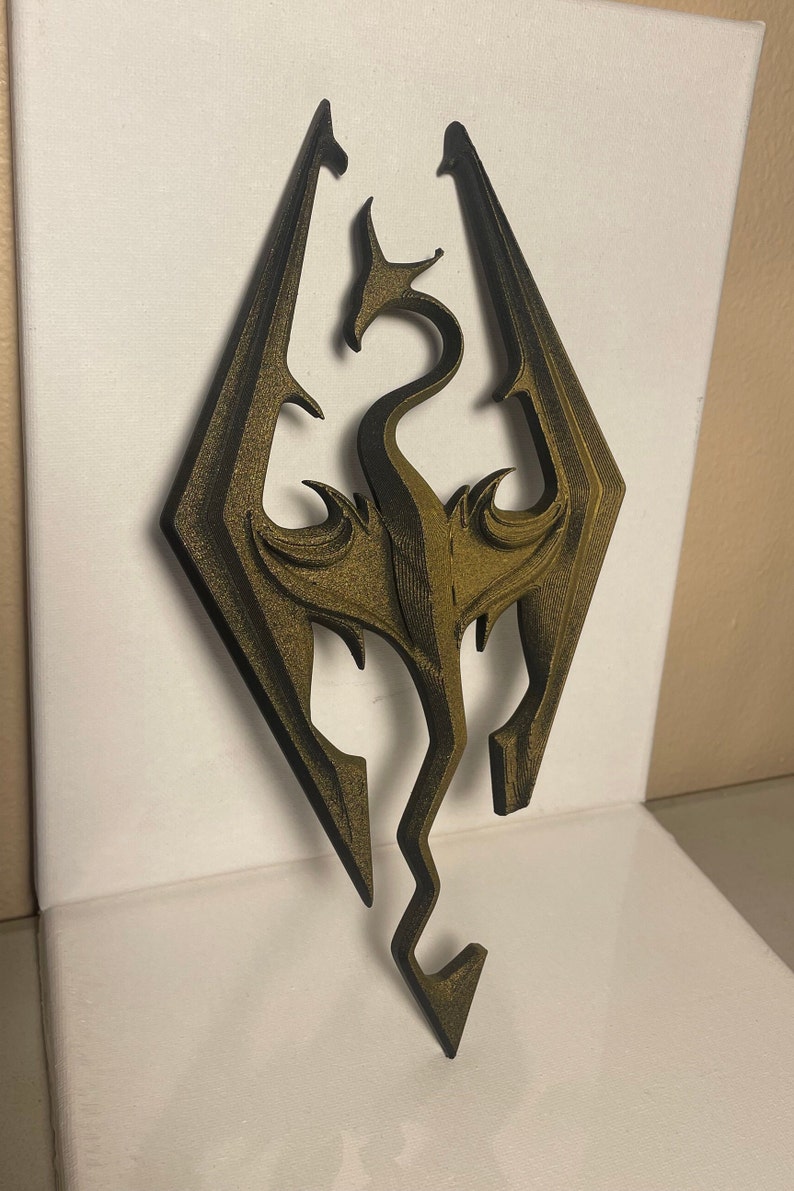 Skyrim Logo, Elder Scrolls Decor, Skyrim Emblem Etsy