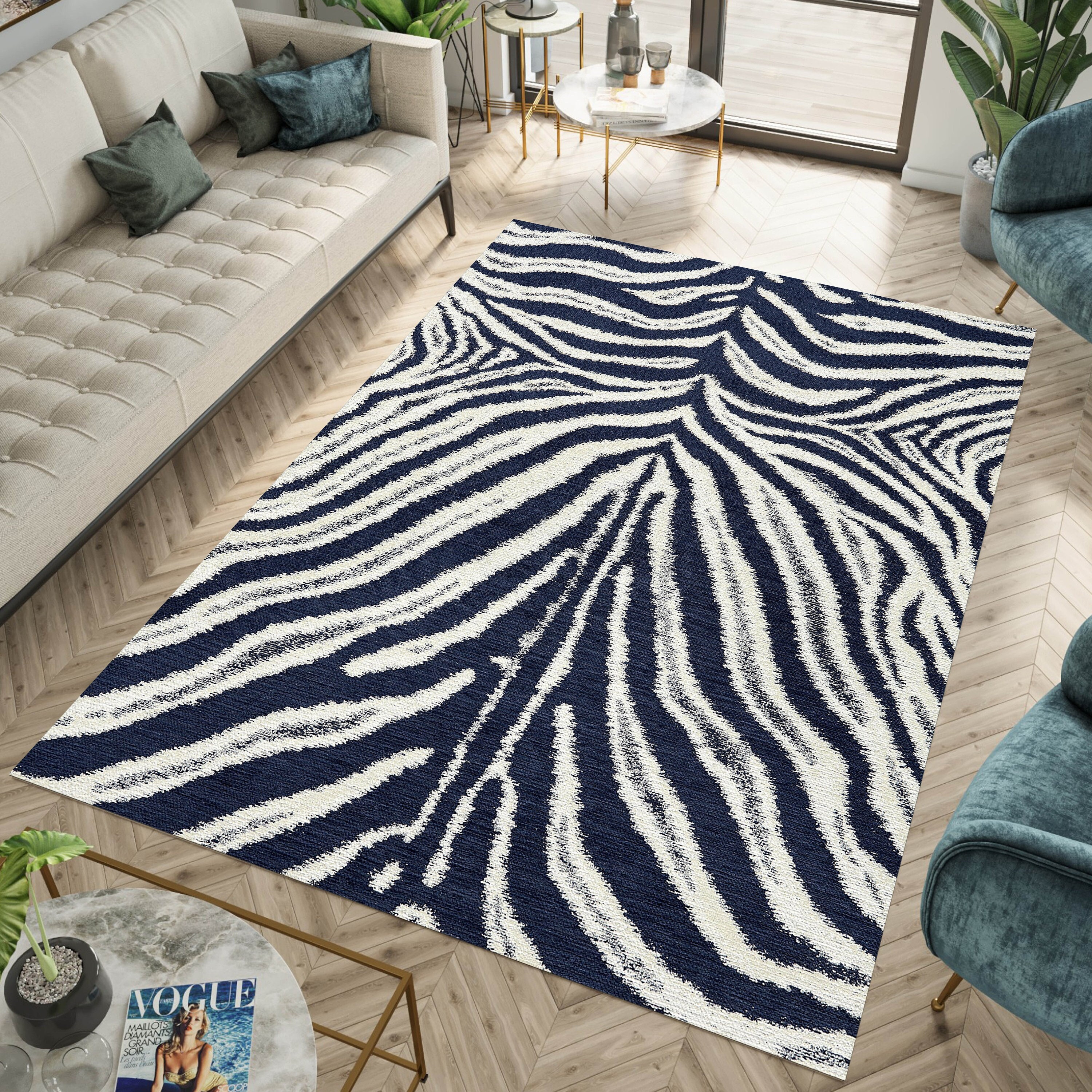 Printable Blue Rug Blue Zebra Print Rug