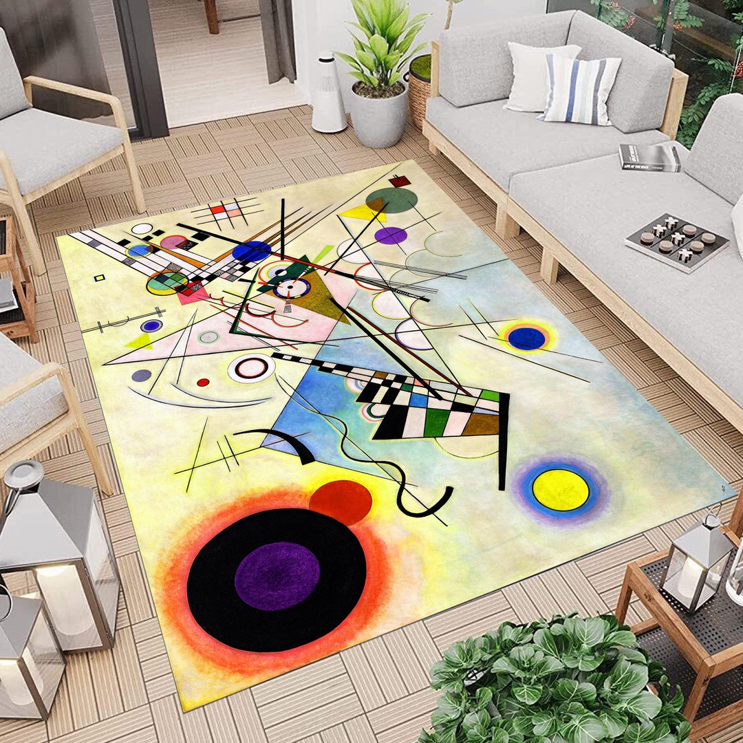 Kandiski Rug Kandinsky Prints Art Rug Art Abstract Art Style Abstract - Etsy