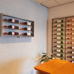 Wall Mounted Wine Rack , Wine Holder, DesıgnHomePlus Metal Wine Rack, Wall Mount Wine Rack, Housewarming Gift, Wall Decor, Mother's Day