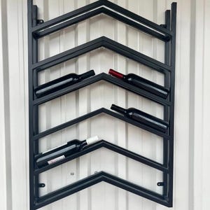 Wine Rack, Wall Mount Wine Rack, Wine Storage Rack, Metal Shelf
