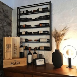 For True Wine Lovers: Modern Wall-Mounted Metal Wine Rack
