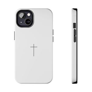 Phone Case with Minimalist Cross Design, Durable Protection, Christian Gift, Trendy Tech Accessory, Cross Phone Case, phone case