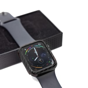 Capa de fibra de carbono para Apple Watch 40 mm, 41 mm, 42 mm, 44 mm, 45 mm, 49 mm Série 4, 5, 6, 7, 8, SE, Ultra 2