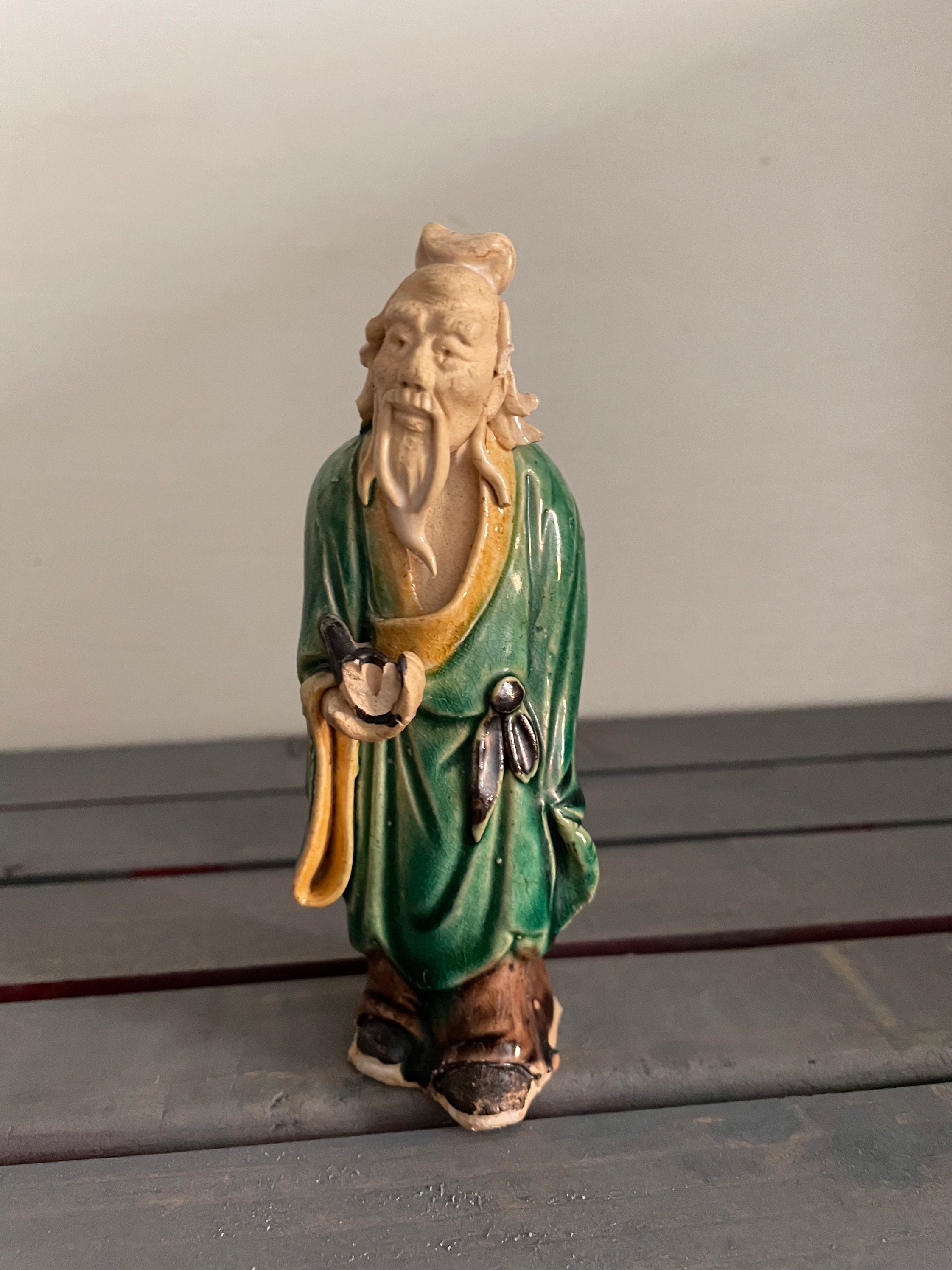 Rare Vintage Chinese Mudman Figurine 18901919 Etsy