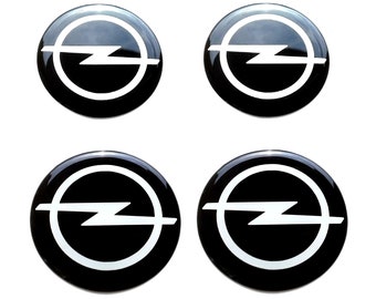 Set van 4 stuks. Opel Center Wheel Caps-logo hars koepelvormige stickers stickers 30-80 mm