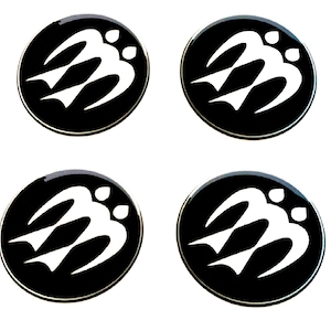 Set 4 Stück Knaus Wohnmobil Mitte Radkappen Logo gewölbte Aufkleber Abziehbilder 20-80 mm
