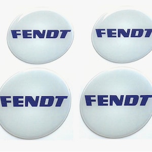 Set van 4 stuks. Fendt Motorhome Center wieldoppen logo hars koepelvormige stickers stickers 20-80 mm