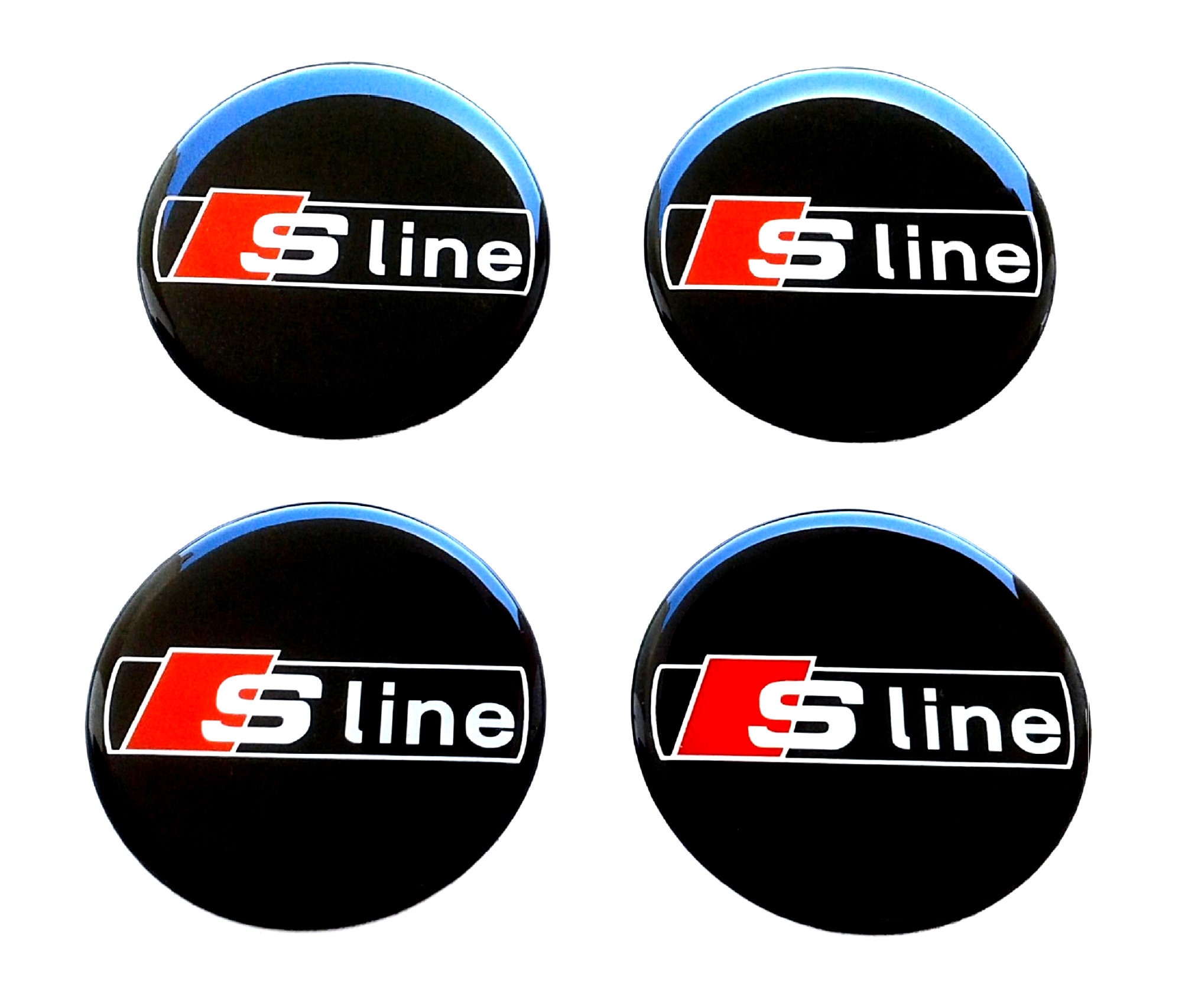 2 Logo S Line Emblem Abzeichen Selbstklebendes Sline Metall Chrom - .de