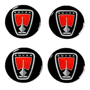 Set van 4 stuks. Rover wieldoppen logo hars koepelvormige sticker stickers 20-80 mm