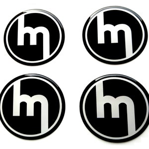 Set 4 Stück Mitte Radkappen Logo Kunstharz gewölbte Aufkleber Aufkleber vintage retro Mazda 20-80 mm