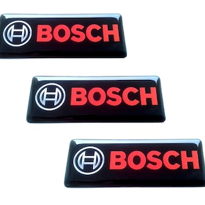 Set van 3 stuks. Bosch-logo stickers met harskoepels