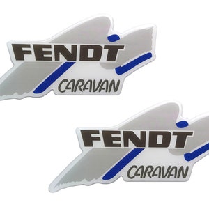 Set di 2 adesivi in resina con logo Fendt Motorhome