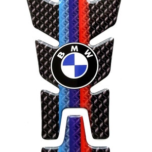 Protège réservoir moto BMW K1200R résine autocollant bombé look carbone