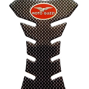 Tankpad moto Moto Guzzi hars koepelvormige sticker carbonlook