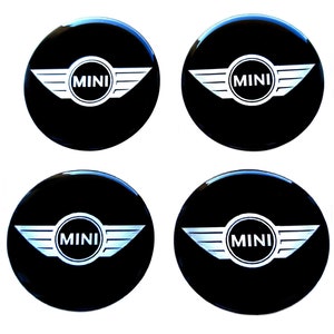Set van 4 stuks. Mini wieldoppen logo hars koepelvormige stickers stickers 30-80 mm