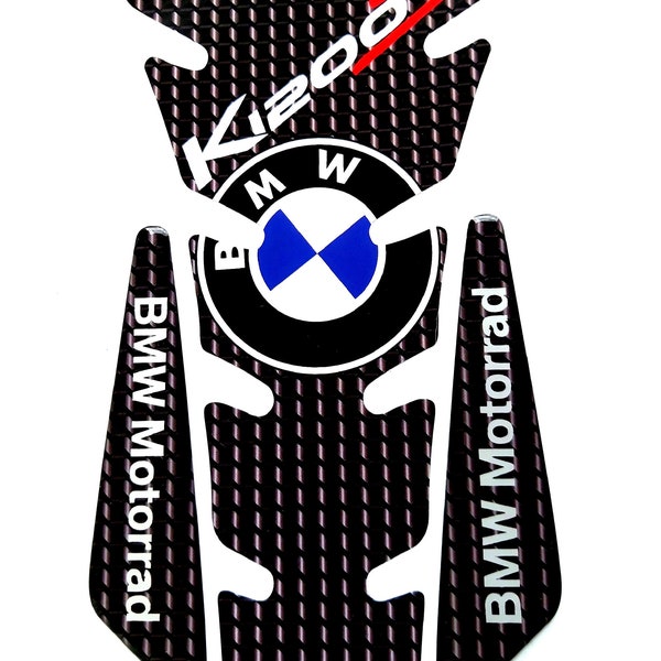 Tank Pad Moto BMW K1200S Aufkleber aus Kunstharz im Carbonlook