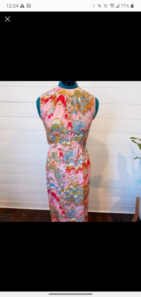 Vintage open back dress