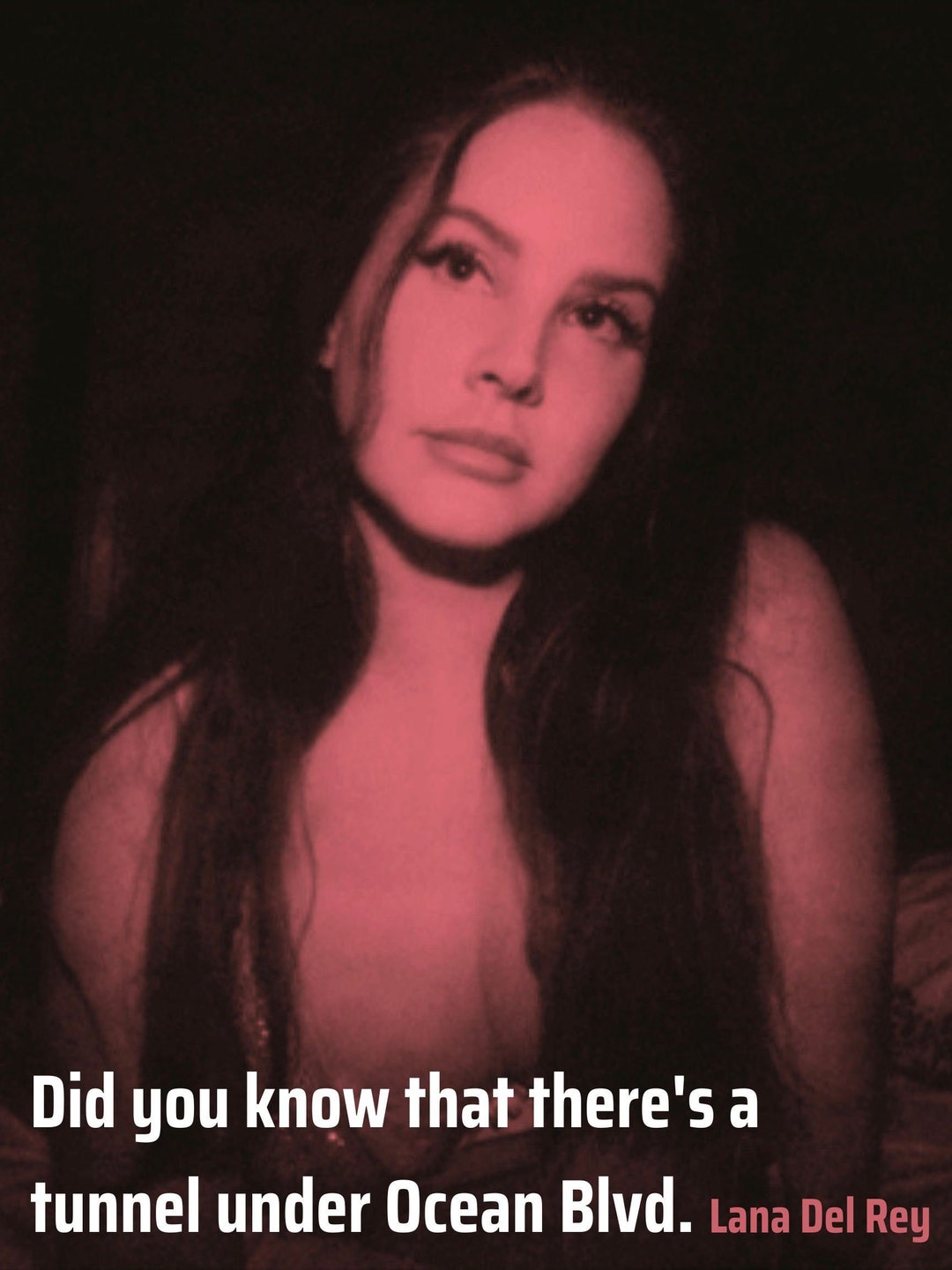 Lana Del Rey 'did You Know That There's a Tunnel Under Ocean Blvd